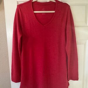 WoolX- EVA Tunic- Sumac Color (Deep Red) - Size LARGE - NWOT